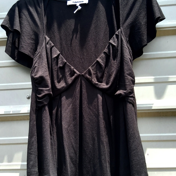 Frame Shirred Flounce Top in Nior - Picture 2 of 4